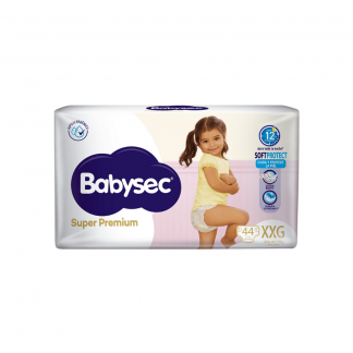 Pañal Babysec Super Premium Superpack XXG x 44 unidades