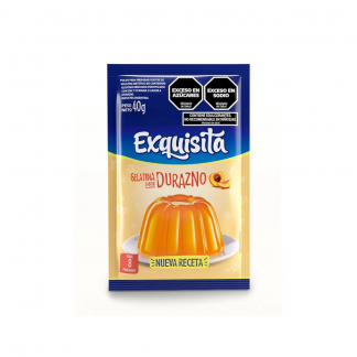 Gelatina Exquisita Regular Durazno 40 gr