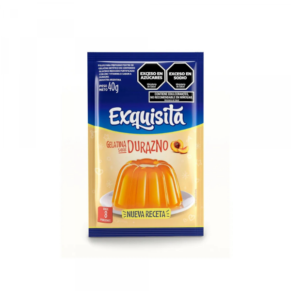 Gelatina Exquisita Regular Durazno 40 gr