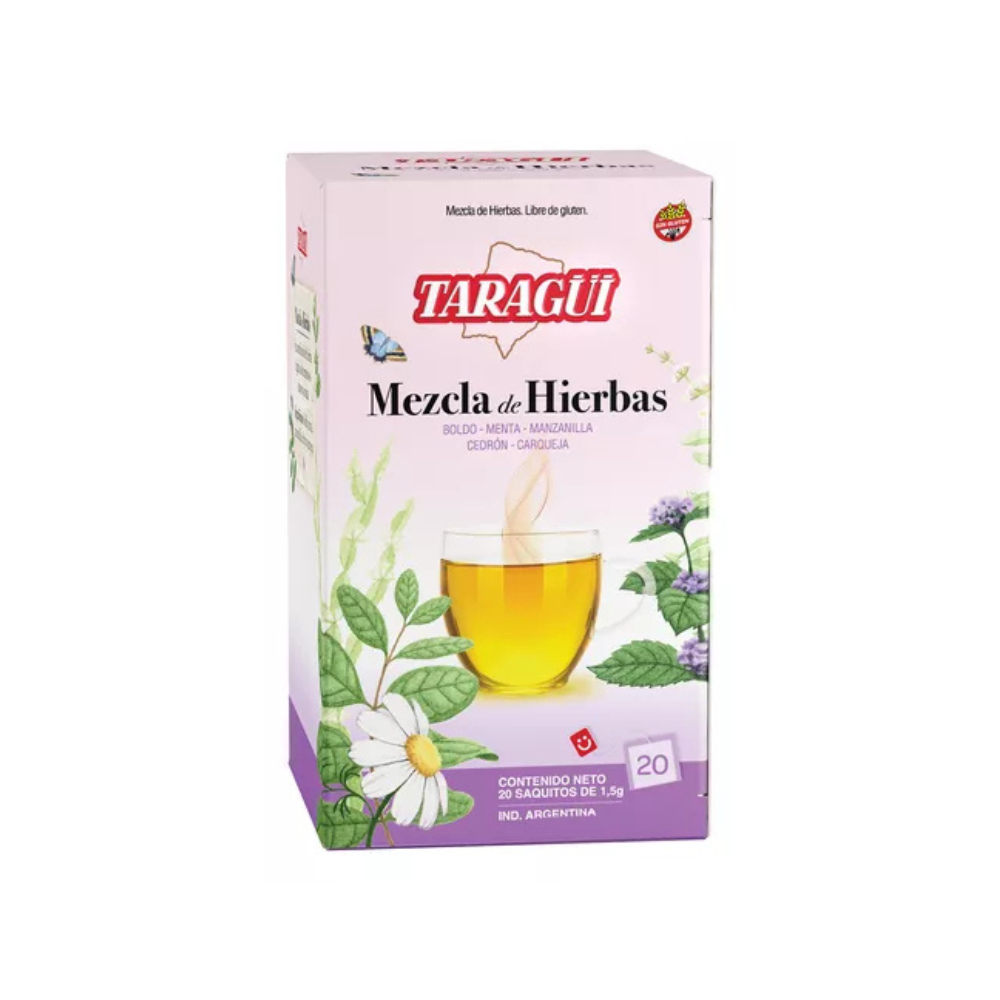 Té Taragüi Silvestre Mezcla de Hierbas 20 saquitos