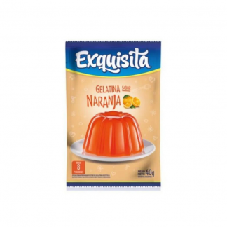 Gelatina Exquisita Regular Naranja 40 gr
