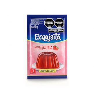 Gelatina Exquisita Regular Frutilla 40 gr
