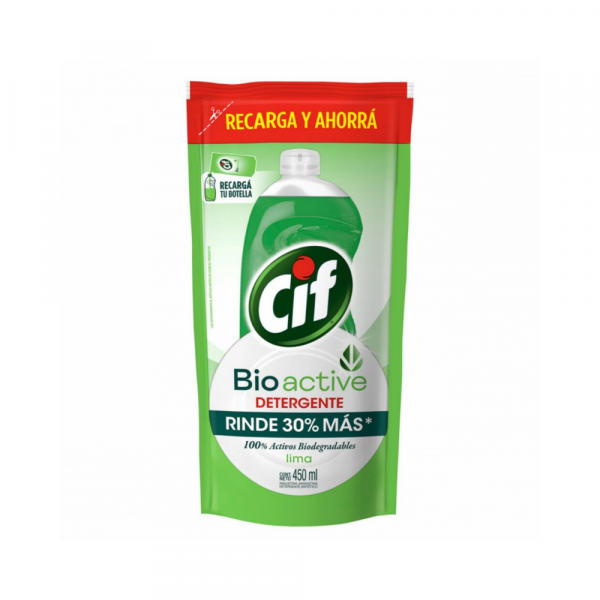 Detergente Cif Bioactive Lima 450 ml DP