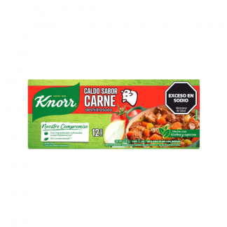 Knorr Caldo de Carne 12 unidades