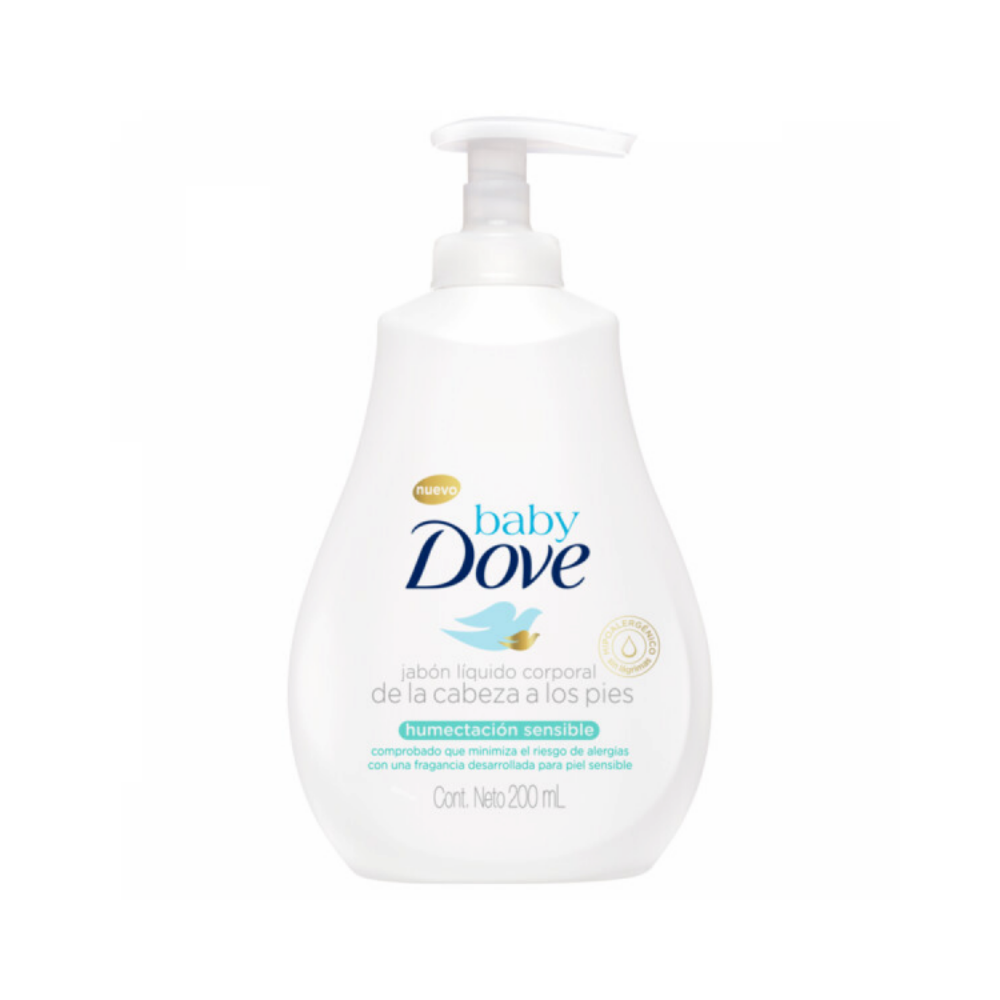 Jabón Líquido Dove Baby Humectación Sensible 200 ml