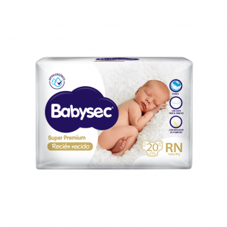 Pañal Babysec Super Premium RN x 20 unidades