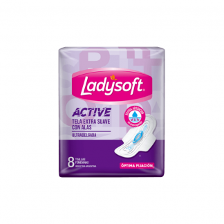 Toallas Ladysoft Ultrad. T/Suave Active 8 unidades