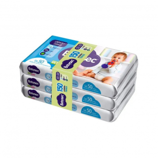 Toallitas Húmedas Babysec Ultra Pack c/ Aloe 3 x 50 unidades