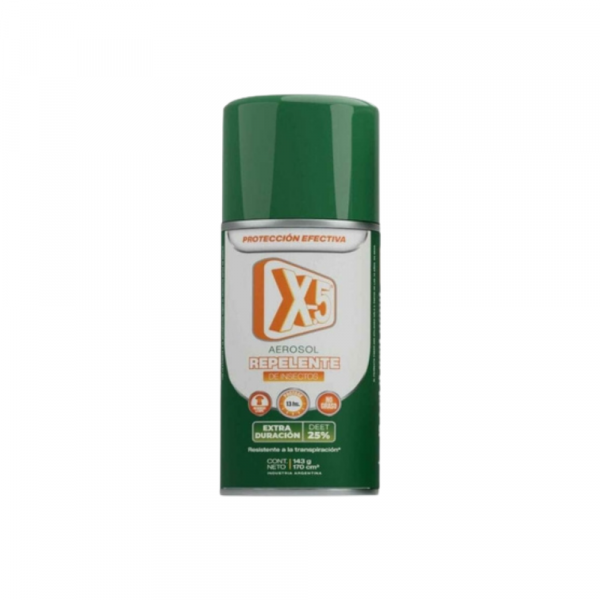 Repelente X5 Aerosol Extra Duración 170 ml
