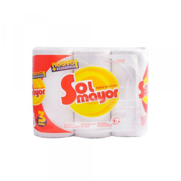 Rollo de Cocina Sol Mayor 40 Paños x  3 unidades