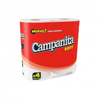 Papel Higiénico Campanita Soft 4 unidades x 30 mt