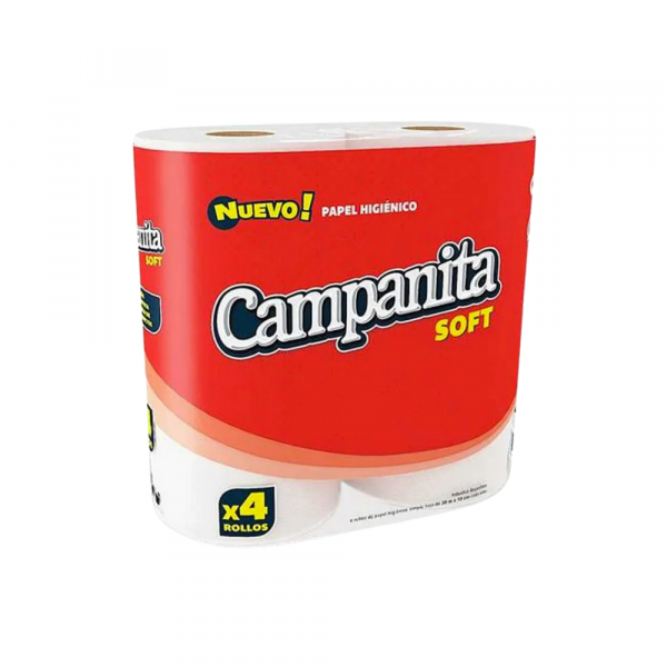Papel Higiénico Campanita Soft 4 unidades x 30 mt