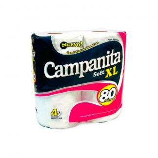 Papel Higiénico Campanita Soft XL 4 unidades x 80 mt