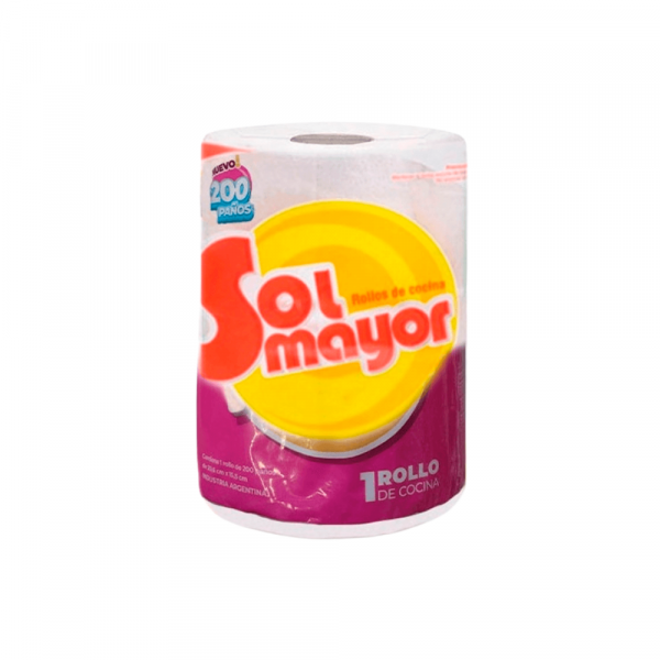Rollo de Cocina Sol Mayor 1 unidad x 200 Paños