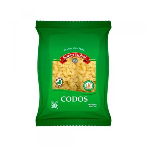 Fideos Santa Isabel Codos 500 gr