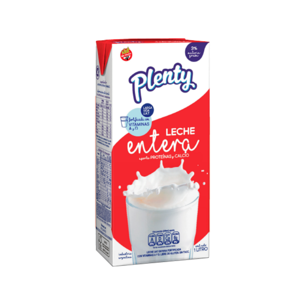 Leche Plenty Entera 1 lt