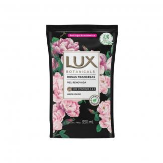 Jabón Líquido Lux Botanic Rosas Francesas 220 ml Repuesto