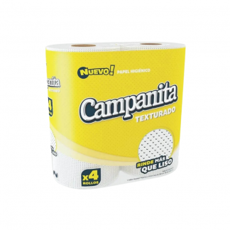 Papel Higiénico Campanita H.S Texturado 4 unidades x 30 mt