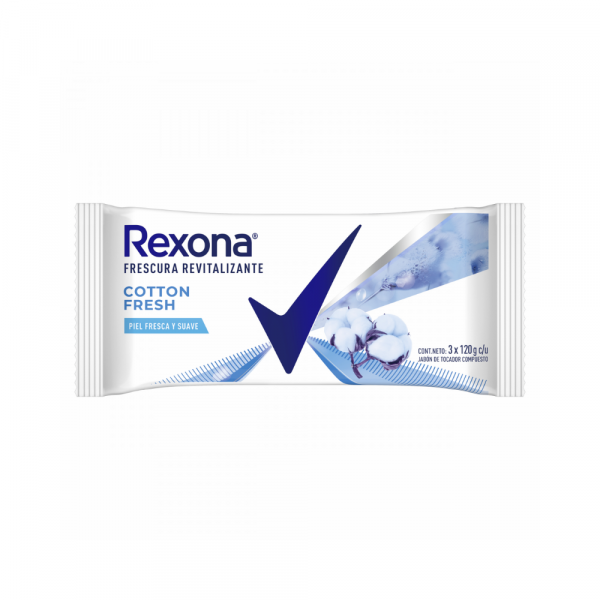 Jabón Rexona Cotton Fresh 3 x 120 gr