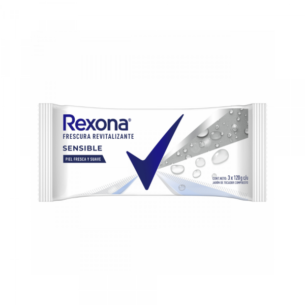 Jabón Rexona Sensible 3 x 120 gr