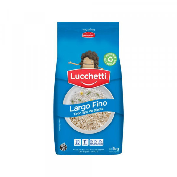 Arroz Lucchetti Largo Fino 1 kg