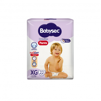 Pañal Babysec Premium Pants XG x 22 unidades
