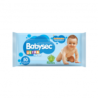 Toallas Húmedas Babysec Ultra Fresh con Aloe 50 unidades