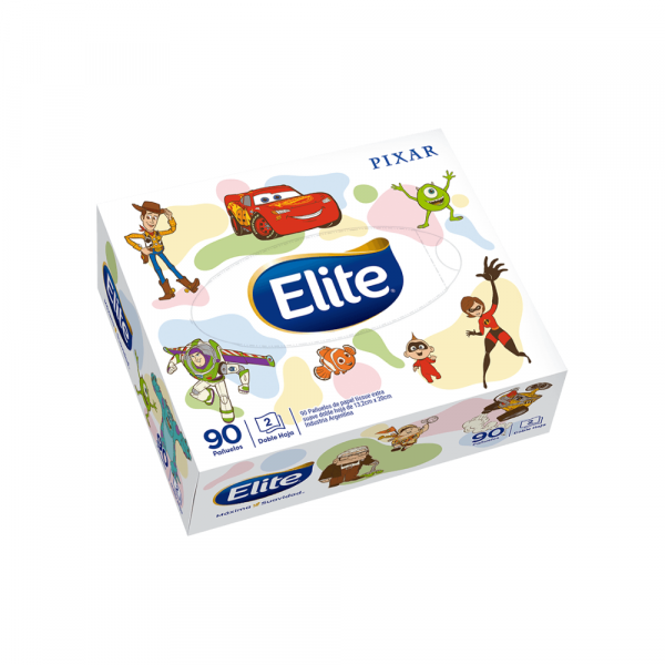 Pañuelos Elite Pixar Doble Hoja 90 unidades