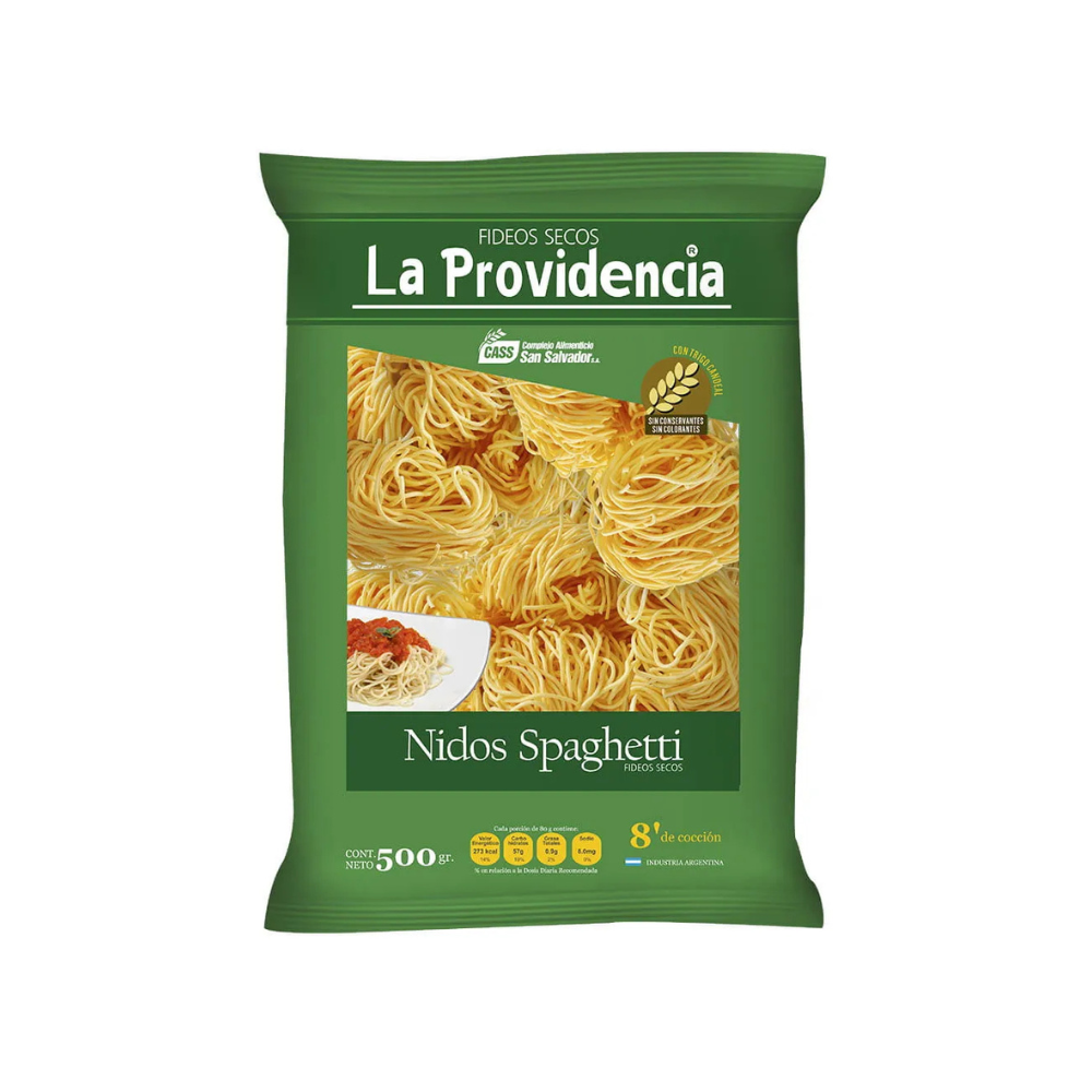 Fideos La Providencia Nidos Spaghetti 500 gr