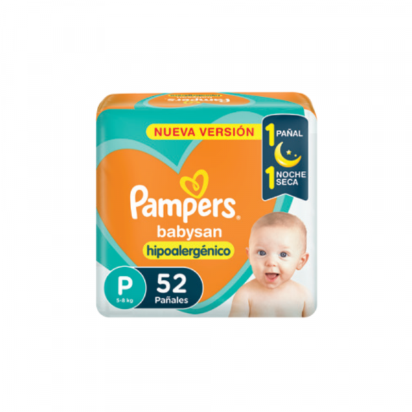 Pañal Pampers Babysan P x 52 unidades