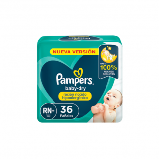 Pañal Pampers Babydry RN+ x 36 unidades