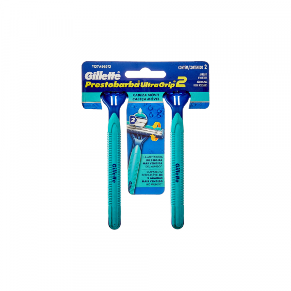 Máquina de Afeitar Gillette Prestobarba Ultragrip 2 unidades