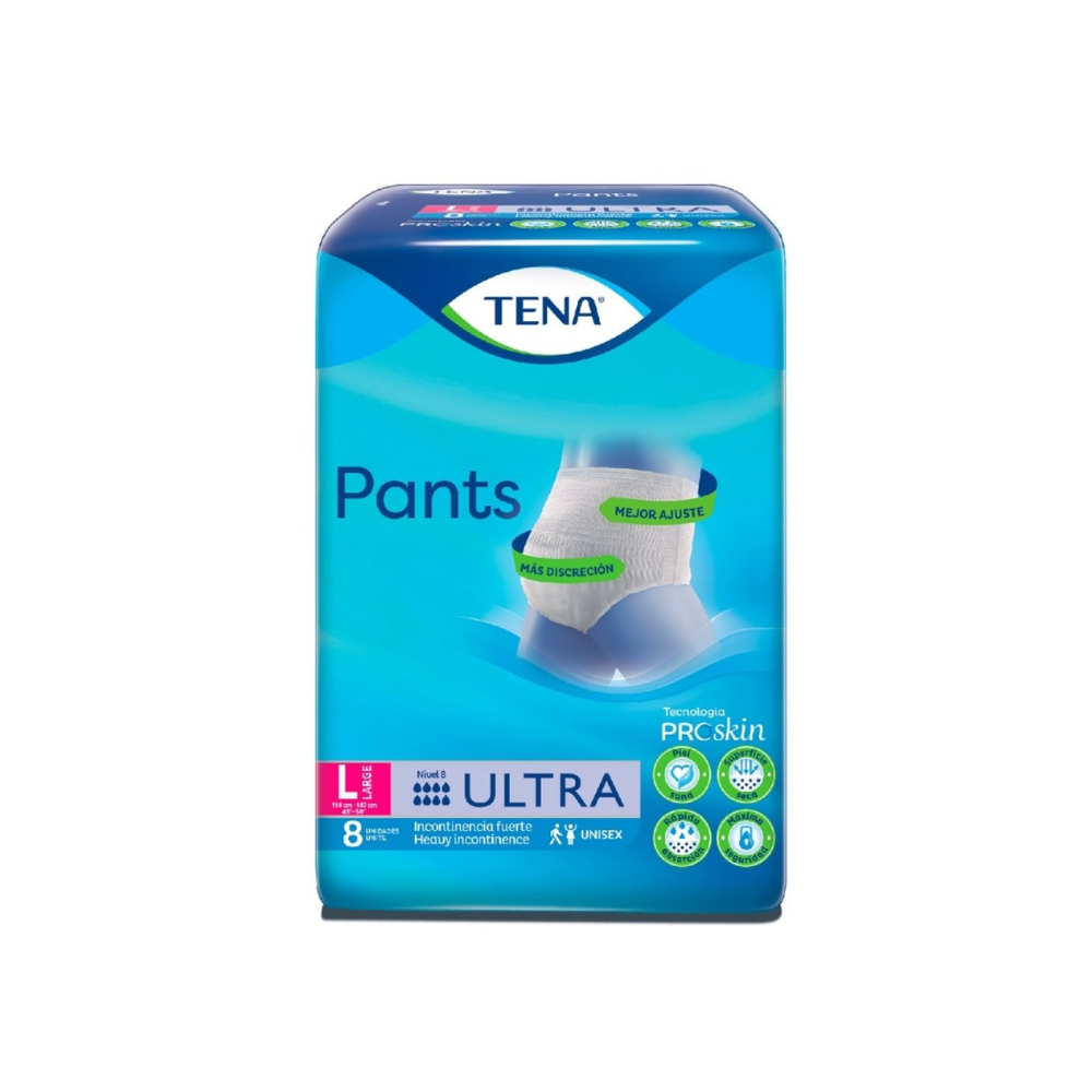 Pañal Tena Pants Ultra Protect L x 8 unidades