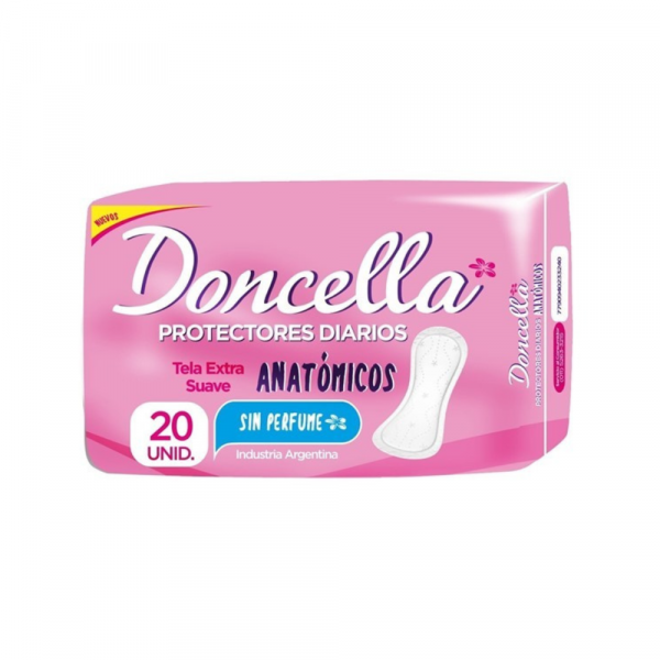 Protectores Doncella Anatómico s/ Desodorante 20 unidades