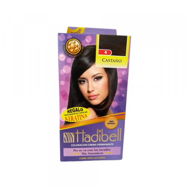 Tintura Kit Hadibell 4 Castaño