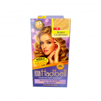 Tintura Kit Hadibell 9 Rubio Clarísimo