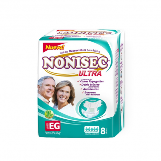 Pañal Nonisec Ultra Anatómico XG x 8 unidades