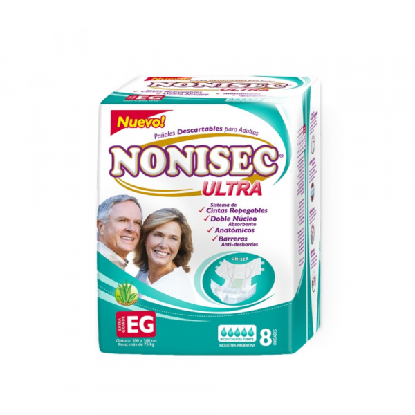 Pañal Nonisec Ultra Anatómico XG x 8 unidades