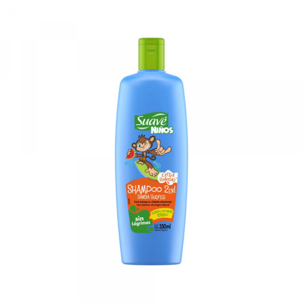 Shampoo Suave Kids 2 en 1 Sandía Surfer 350 ml