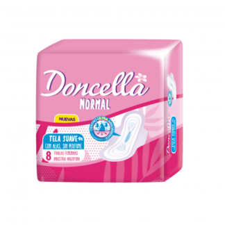Toallas Doncella Normal c/Alas 8 unidades