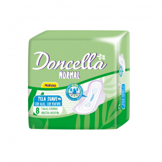 Toallas Doncella Normal c/Alas c/Desodorante 8 unidades