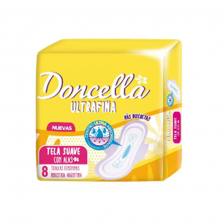 Toallas Doncella Ultra Fina c/Alas 8 unidades