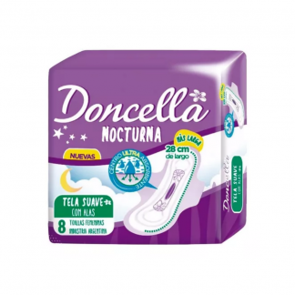 Toallas Doncella Nocturna c/Alas 8 unidades