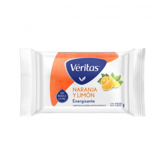 Jabón Veritas Glicerina Naranja Limón 120 gr