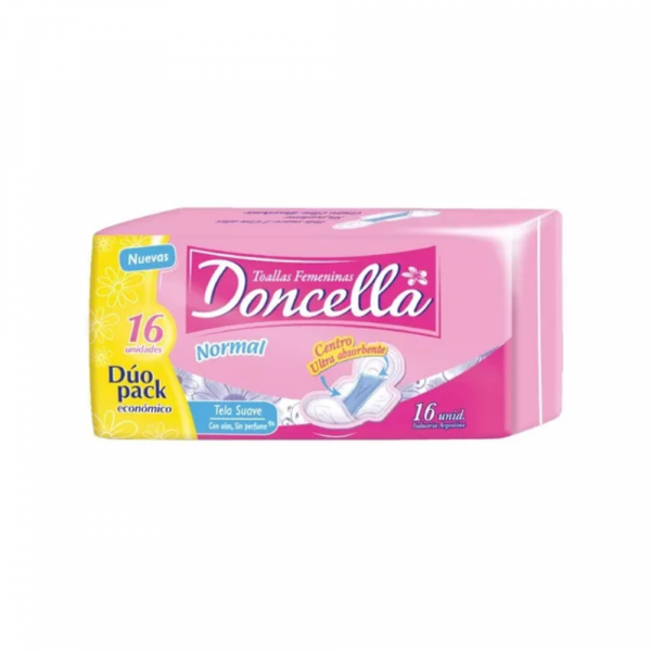 Toallas Doncella c/Alas Pack Económico 16 unidades