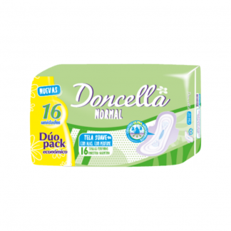 Toallas Doncella c/Alas c/Desodorante Pack Económico 16 unidades