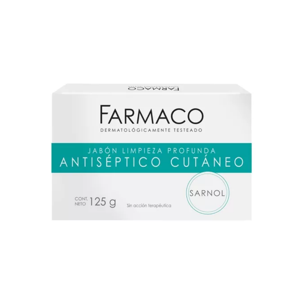 Jabón Farmaco Antiséptico Cutáneo 125 gr