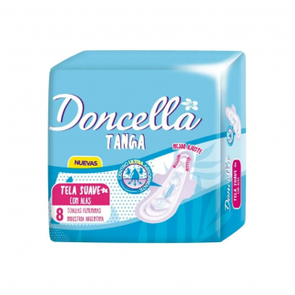 Toallas Doncella Tanga c/Alas 8 unidades