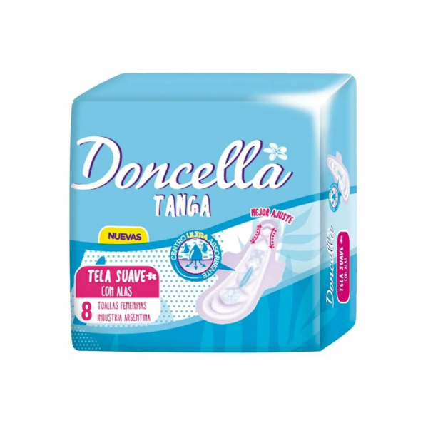 Toallas Doncella Tanga c/Alas 8 unidades