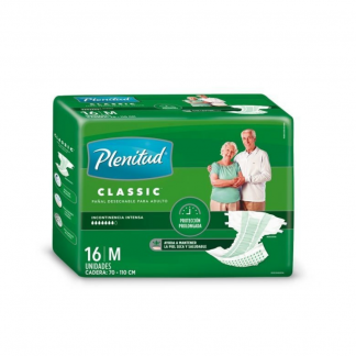 Pañal Plenitud Classic M x 16 unidades